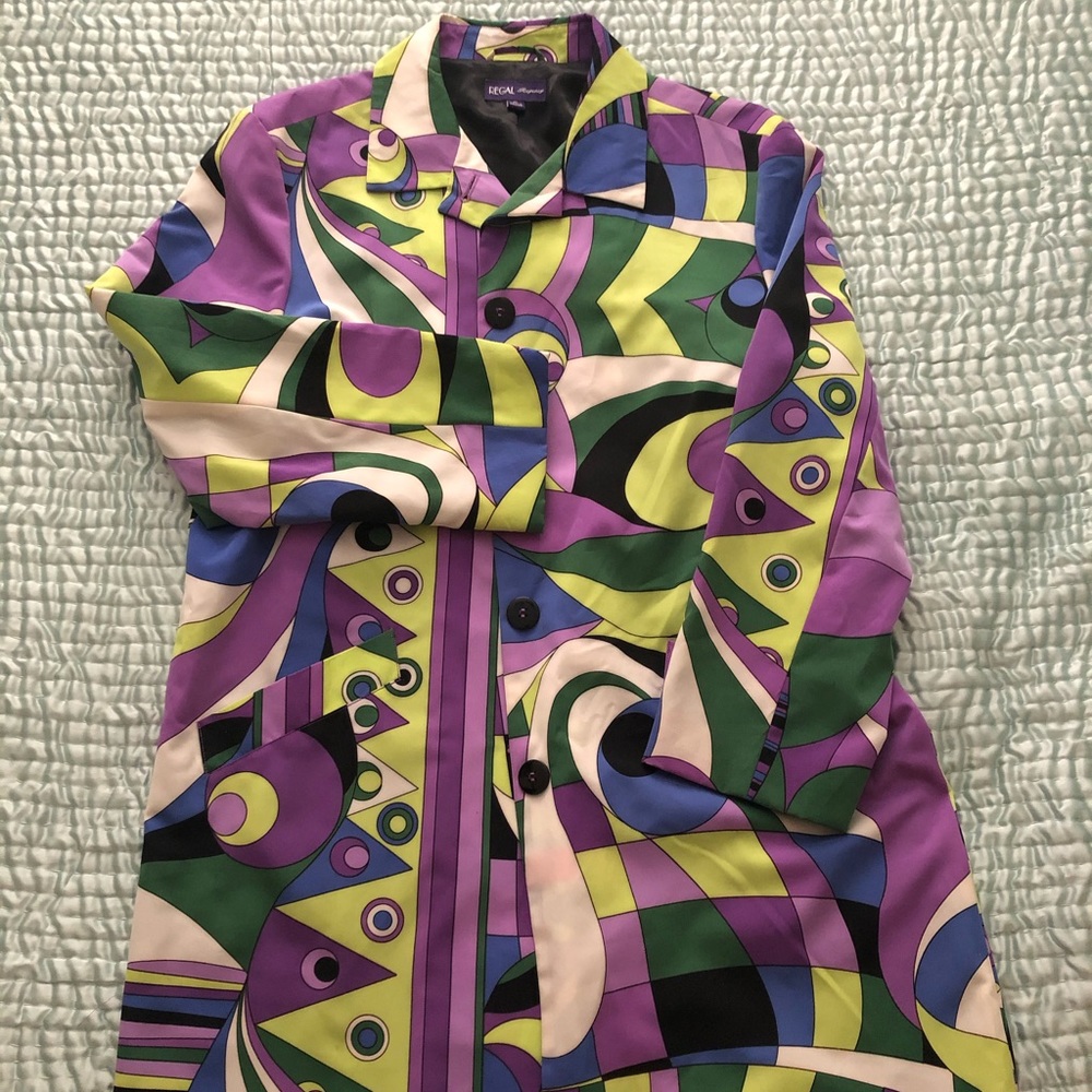 Geometric Print Jacket XL